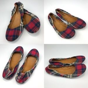 Lucky Brand Plaid Flats